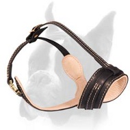 Excellent Air Flow Leather Boxer Muzzle for Daily Walks  Excellent Air Flow Leather Boxer Muzzle for Daily Walks