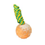 K9 Ball with Rope-Activity Dog Toy [TT1##1081 2 1/3 inch (6 cm
