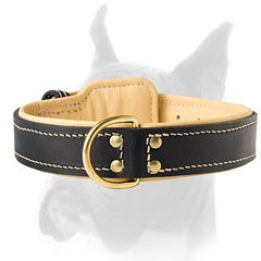 Extra durable collar stitched with special thread