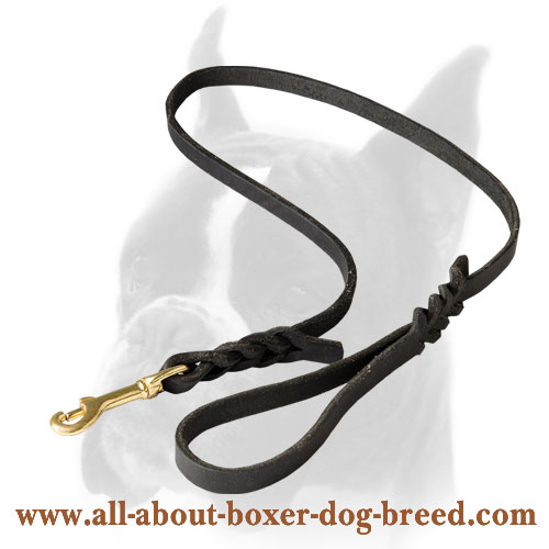 Comfortable Boxer leash soft to the hands