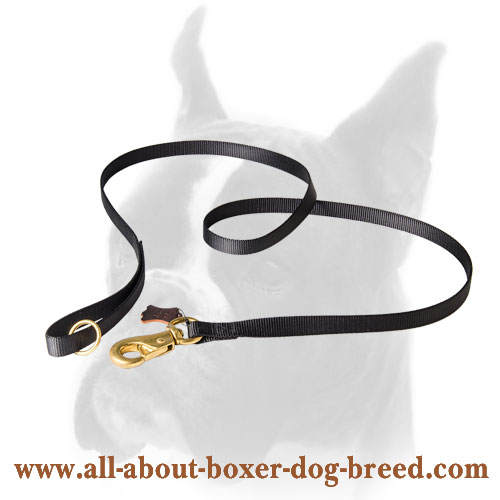 Nylon Boxer Dog Leash for Police Training